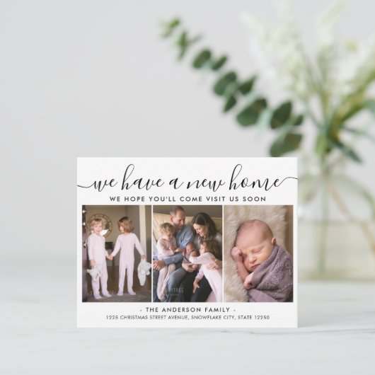 Wir haben eine neue Zuhause-Adresse übertragen 3 F Ankündigung (Stehend Vorderseite)