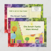 Wir haben eine neue Zuhause Ankündigung Postkarte (Vorne/Hinten)