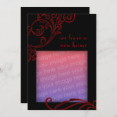 wir haben eine neue Zuhause : dunkel geblüht Ankündigung (Vorne/Hinten)