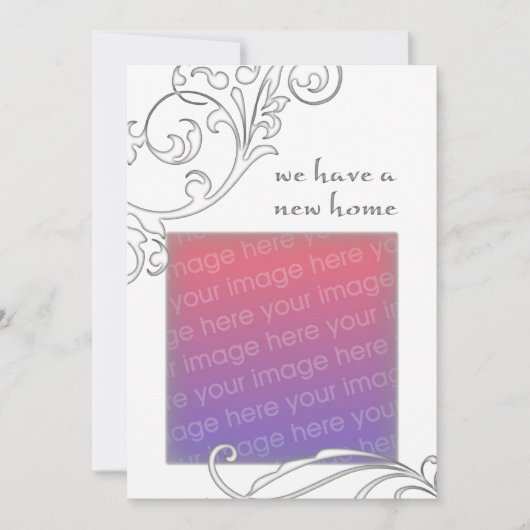 wir haben eine neue Zuhause : weiß geblüht Ankündigung (Vorderseite)