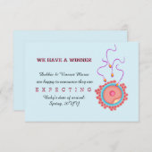 Wir haben eine Pregnancy-Ankündigung des Gewinners Ankündigung (Vorne/Hinten)