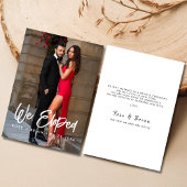 Wir haben eine stilvolle Ankündigung des Hochzeits