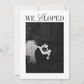 Wir haben eine stilvolle, moderne Minimalistische Ankündigung (Vorderseite)