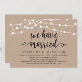 Wir haben eine verheiratete Einladung zum Hochzeit (Vorne/Hinten)