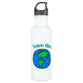 Wir haben eine Welt - Gerettet Edelstahlflasche