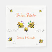 Wir haben einen Babee! Paar Babydusche Serviette (Vorderseite)