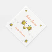 Wir haben einen Babee! Paar Babydusche Serviette (Ecke)