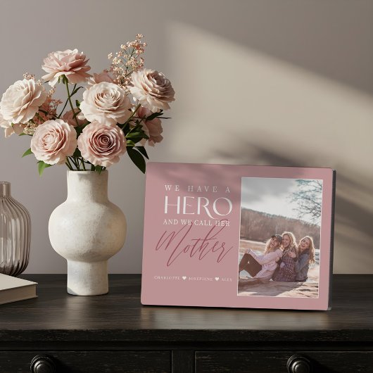 Wir haben einen Helden, den wir ihre Mutter Foto K Fotoplatte