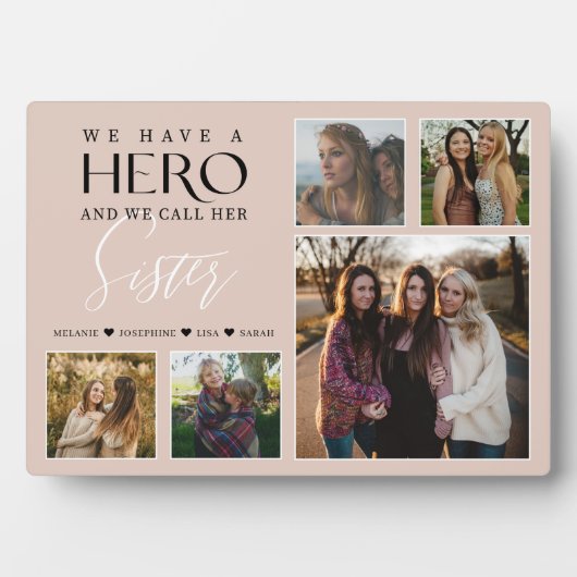 Wir haben einen Helden, den wir ihre Schwester Fot Fotoplatte (Vorderseite)