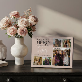 Wir haben einen Helden, den wir ihre Schwester Fot Fotoplatte