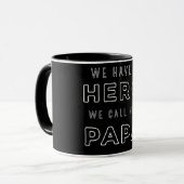Wir haben einen Helden, wir nennen ihn Papa - Vate Tasse (Vorderseite Links)