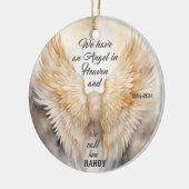 Wir haben einen Himmelsengel Keramik Ornament (Links)