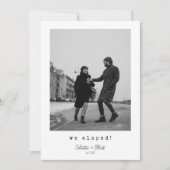 Wir haben einen modernen Minimalistischen Foto-Nac Ankündigung (Vorderseite)