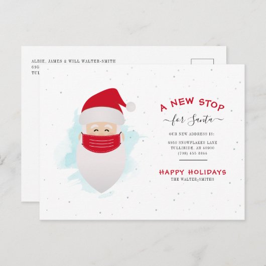 Wir haben einen neuen Halt für Weihnachtsreisen ge Ankündigungspostkarte (Vorne/Hinten)