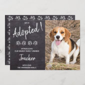 Wir haben einen neuen Hund für Haustiere Adoptiert Einladung (Vorne/Hinten)