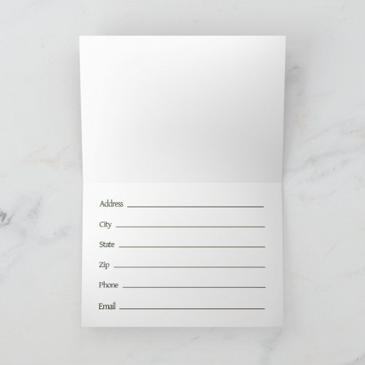 "Wir haben einen neuen Ort"-Meldebogen Einladung (Innenseite)