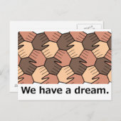 Wir haben einen Traum. Postkarte (Vorne/Hinten)