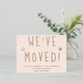 Wir haben einfache, große, Schwarz-weiße Skripte v Folie Einladungspostkarte (Stehend vorne)