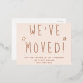 Wir haben einfache, große, Schwarz-weiße Skripte v Folie Einladungspostkarte (Vorderseite/Rückseite)