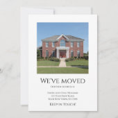Wir haben einfaches Foto und neue Zuhause bewegt Ankündigung (Vorderseite)