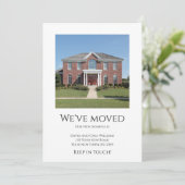 Wir haben einfaches Foto und neue Zuhause bewegt Ankündigung (Stehend Vorderseite)