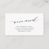 Wir haben elegantes Skript einfache Beilage versch Begleitkarte (Vorderseite)