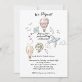 Wir haben Eloped - Hochzeiten Feiern Einladungen m (Vorderseite)