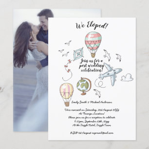 Wir haben Eloped - Hochzeiten Feiern Einladungen m