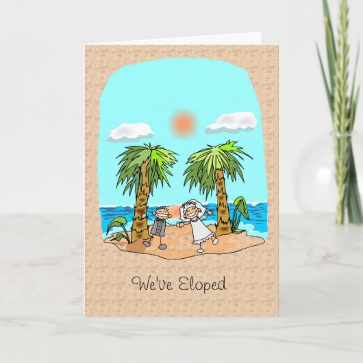 Wir haben Eloped Mitteilung Ankündigung (Vorderseite)