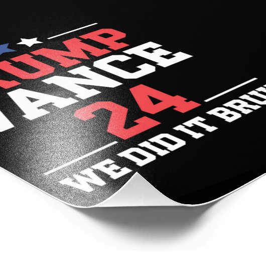 Wir haben es bruh gemacht, wir gewannen Trump Vanc Fotodruck (Ecke)