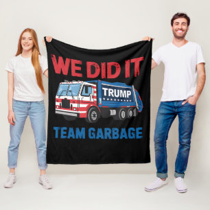 Wir haben es geschafft Team Müll Trump Präsident 4 Fleecedecke