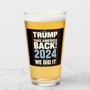 Wir haben es geschafft Trump USA-Flagge Präsident Glas
