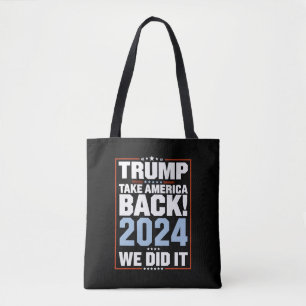 Wir haben es geschafft Trump USA-Flagge Präsident  Tasche