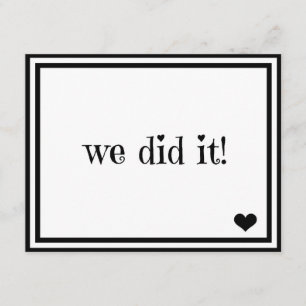 Wir haben es getan einladung