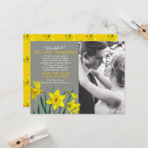 Wir haben es getan Hochzeit Feier Save-the-Date