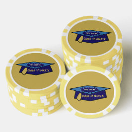 Wir haben es Klasse von 20XX Blues Abschluss Hat Pokerchips