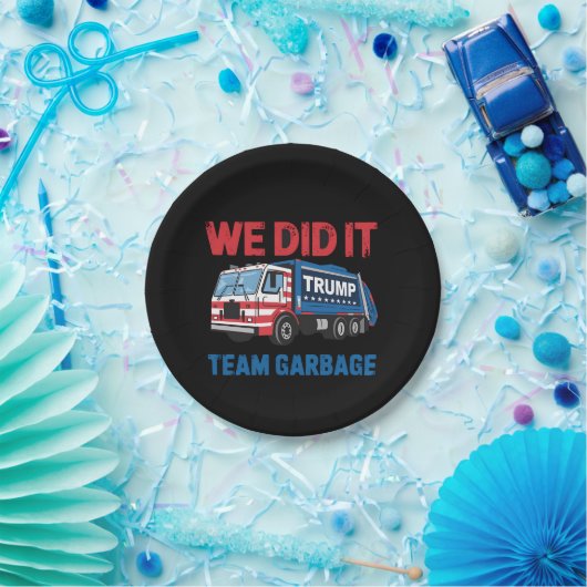 Wir haben es Team Garbage Trump Präsident 47 USA Pappteller (Party)