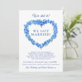 Wir haben es verheiratete blaue vergessene-me-nich (Stehend Vorderseite)