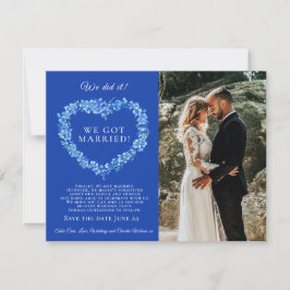 Wir haben es verheiratete blaue vergessene-me-nich