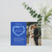 Wir haben es verheiratete blaue vergessene-me-nich (Stehend Vorderseite)