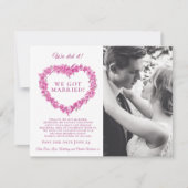 Wir haben es verheiratete, rosa Vergessenmeins-nic (Vorderseite)