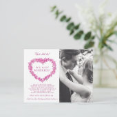 Wir haben es verheiratete, rosa Vergessenmeins-nic (Stehend Vorderseite)