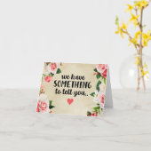 Wir haben etwas, das Ihnen sagt Karte (Gelbe Blume)