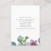 Wir haben Eukalyptus-Adressenänderung verschoben Visitenkarte (Rückseite)