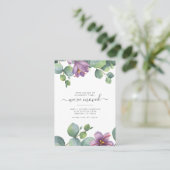 Wir haben Eukalyptus-Adressenänderung verschoben Visitenkarte (Stehend Vorderseite)