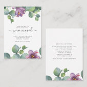 Wir haben Eukalyptus-Adressenänderung verschoben Visitenkarte (Vorne/Hinten)