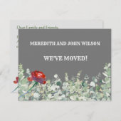 Wir haben Eukalyptus Green Elegant Moving Budget Ankündigung (Vorne/Hinten)