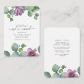 Wir haben Eukalyptus Green Lila Foliage verschoben Mitteilungskarte (Vorne/Hinten)