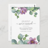 Wir haben Eukalyptus Greenery Floral Moving Postkarte (Vorne/Hinten)