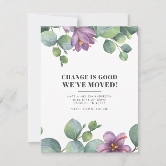 Wir haben Eukalyptus Greenery Moving (Vorderseite)